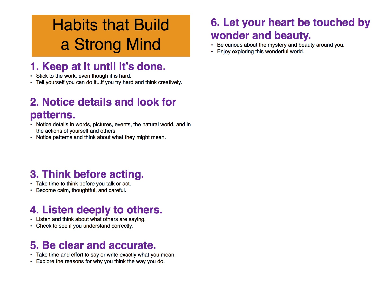 habits that build a mind
